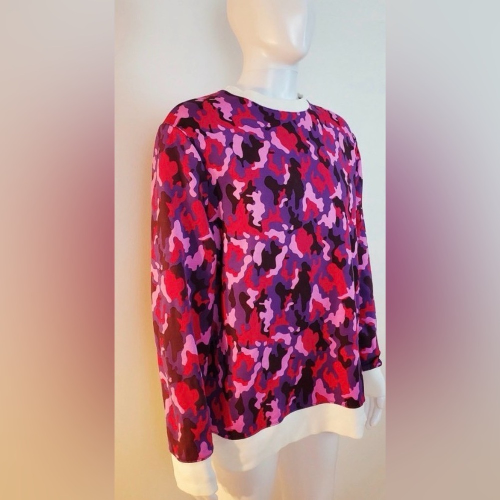 Matthew Miller Crewneck Camouflage Purple Red pink Streetwear Pullover Sweater